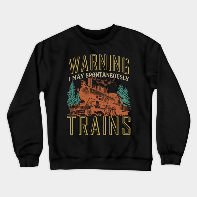 Train Crewneck Sweatshirt by banayan